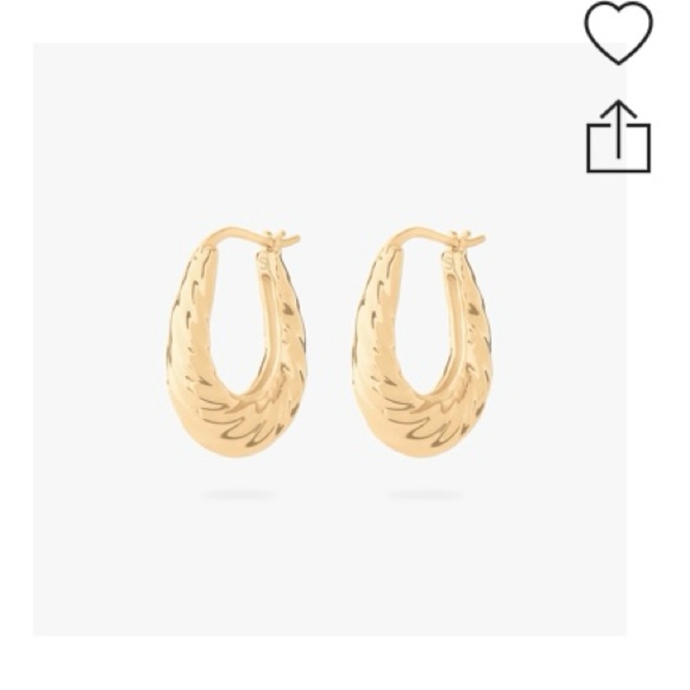 Studs Crescent Twist Hoops